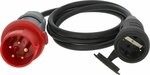 Cavo adattatore CEE IP44 1,5m nero H07RN-F 3G1,5 Spina CEE 400V 16A