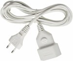 Prolunga in plastica 5m bianco H03VVH2-F 2x0,75