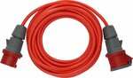 Cavo di prolunga CEE IP44 10m rosso segnale AT-N07V3V3-F 5G1,5 400V 16A