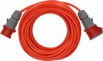 Cavo di prolunga CEE IP44 25m rosso segnale AT-N07V3V3-F 5G1,5 400V 16A