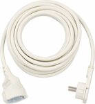 Cavi di prolunga corti con spina piatta angolata 5m H05VV-F3G1,5 bianco