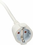 Cavi di prolunga corti con spina piatta angolata 10m H05VV-F3G1,5 bianco