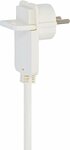 Prolunga in plastica di qualita con spina piatta e doppio accoppiamento 10m H05VV-F 3G1,5 bianco