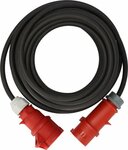 Cavo di prolunga CEE IP44 con invertitore di fase 25m nero H07RN-F 5G4,0 CEE 400V 32A