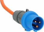 Cavo adattatore Camping Maritime IP44 1,5m arancia H07RN-F 3G2,5 Spina di contatto di protezione, presa CEE 230V 16A
