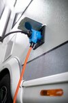 Prolunga CEE IP44 per campeggio marittimo 1,5m arancione H07RN-F 3G2,5 spina CEE, attacco angolare 230V 16A