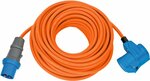 Prolunga CEE IP44 per campeggio marittimo 25m arancione H07RN-F 3G2,5 spina CEE, giunto angolare 230V 16A