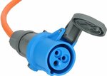 Cavo di prolunga CEE IP44 25m H07RN-F 3G2,5 arancione CEE 230V 16A spina e giunto CEE 230V 16A