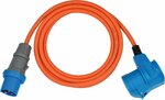 Prolunga CEE IP44 per campeggio marittimo 3m arancione H07RN-F 3G2,5 spina CEE, giunto angolare 230V 16A