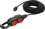 Blocco di alimentazione con cavo di prolunga PB 1100 IP54 a 4 vie 15 m nero H07RN-F 3G1,5