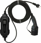 Caricabatterie portatile per veicoli elettrici di tipo 2 con contatto di protezione 2,3KW e cavo da 8 m