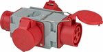 Distributore trasversale CEE400V 16A, Spina CEE e 3 prese CEE