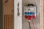 Distributore a muro 4 32 IP44 4x LS 230V 16 A, 1xLS 400V 16 A, 1xFI 40 A 4-polig 30mA