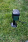 presa da giardino WIFI con puntale di terra e piastra di montaggio IP44 2 volte 3m