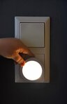 Luce notturna a LED NL 01 QD bianca con sensore crepuscolare
