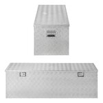 Cassetta porta attrezzi in alluminio per rimorchio 1450 x 520 x H 460 mm