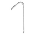 Gancio avvitabile in metallo 52 x 13 x 2 mm