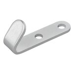 Gancio avvitabile in metallo 52 x 13 x 2 mm