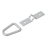 Occhiello di ancoraggio a due pezzi 72 x 16 mm