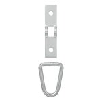 Occhiello di ancoraggio a due pezzi 72 x 16 mm