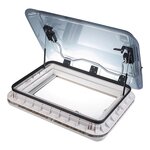 Botola per tetto 700 x 500 mm senza ventilazione permanente trasparente a led