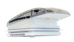 Botola per tetti DeLuxe 400 x 400 mm trasparente con ventola