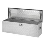 Cassetta porta attrezzi in alluminio per rimorchio 1240 x 400 x H380 mm