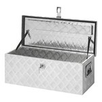 Cassetta porta attrezzi in alluminio per rimorchio 760 x 320 x H270 mm
