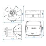 Set di illuminazione per rimorchio LED con magneti senza fili (Bluetooth) a 13 poli
