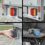 Set di illuminazione per rimorchio LED con magneti senza fili (Bluetooth) a 13 poli