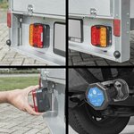 Set di illuminazione per rimorchio LED con magneti senza fili (Bluetooth) a 7 poli