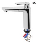 Miscelatore Vector S Cucina diametro 33 mm cromo x5