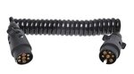 Cavo a spirale 3M con spina 2x a 7 poli PVC