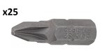 Lunghezza bit 25 mm 6,3 mm (1/4) esagono incassato testa a croce PZ2 x25 pezzi