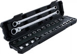 Serie di chiavi a cricchetto doppio extra lunghe 27 pz
