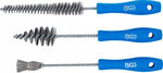 Set di spazzole pulizia per iniettori diesel 3 pz