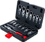 Serie di chiavi ad anello a cricchetto a pressione e serie di inserti 6 - 20 mm 27 pz