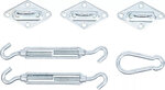 Set per montaggio vele parasole 6 pz
