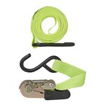 Cinghia di ancoraggio con cricchetto + 2 ganci 5 m set di 2 pezzi