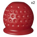 Coprigancio a forma di pallina da golf rossa x2 pezzi
