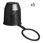 Coprigancio in plastica con anello x5 pezzi