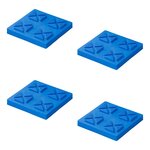 Piastre di base impilabili 21x21x3 3cm - set da 4 pezzi