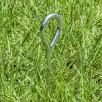 Picchetto per tenda 19cm alluminio con occhiello x10 pezzi
