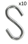 Gancio a S diametro 3mm 2,9x1,3cm x10 pezzi