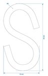 Gancio a S diametro 3mm 2,9x1,3cm x10 pezzi