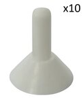 Copertura antipioggia per palo della tenda x10 pezzi