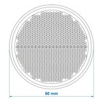 Riflettore rosso 60mm autoadesivo x5 pezzi