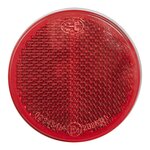 Riflettore rosso 60mm autoadesivo x5 pezzi