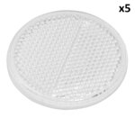 Riflettore bianco 60 mm autoadesivo x5 pezzi