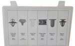Set di clip per rivestimenti Volvo – 350 pezzi